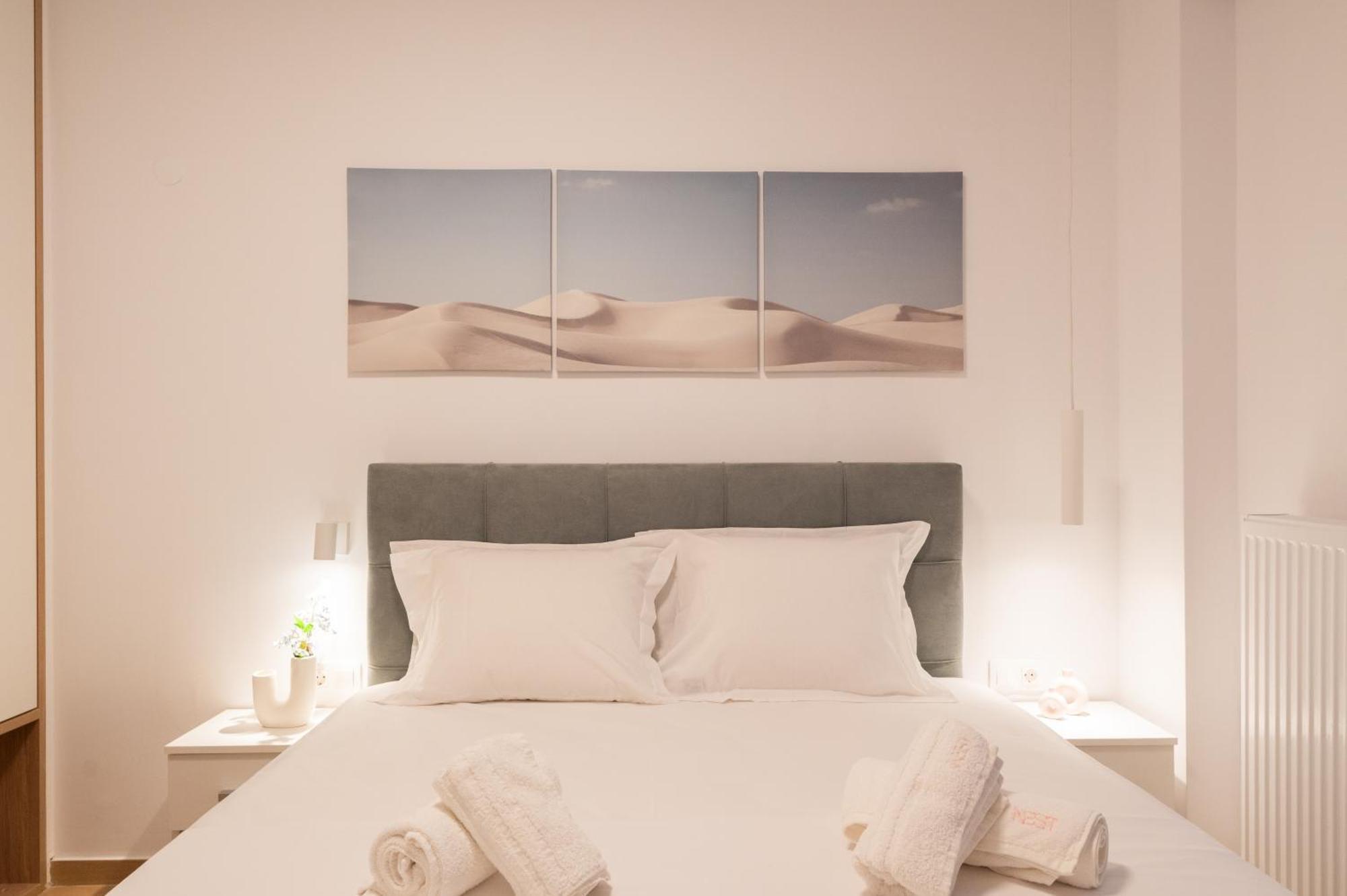 Honey Oak & Cream Patio By Nest Apartment Thessaloníki Bilik gambar